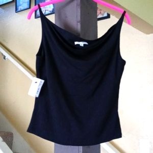 Bonami Black Swoop Neck Crop Top Tank Top NWT